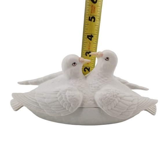 White Dove Love Birds Trinket Dish by Andrea Sadek - Picture 7 of 10